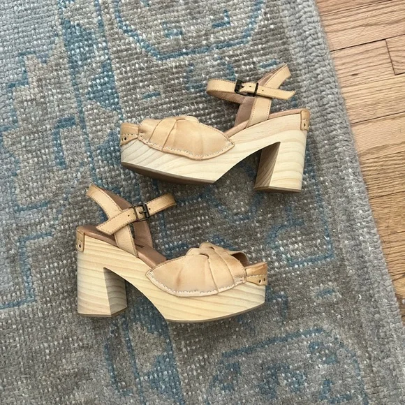 Free People Orion Woven Clogs Size 6 - Picture 5 of 9